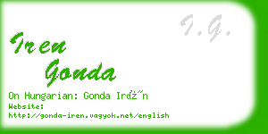 iren gonda business card